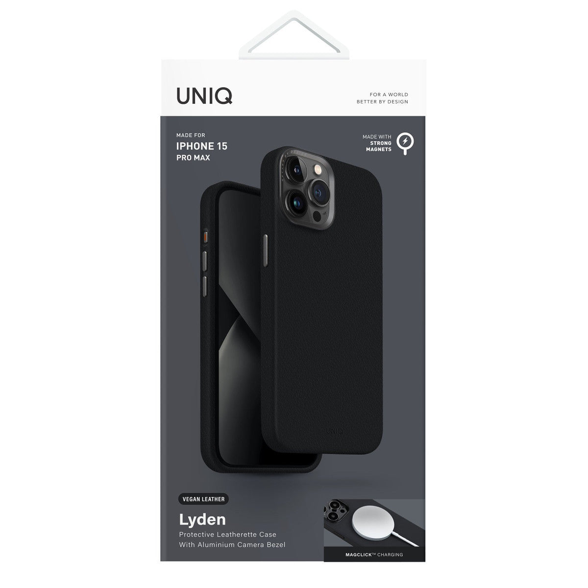 Uniq Apple iPhone 15 Pro Max Lyden Magsafe Deri Kapak