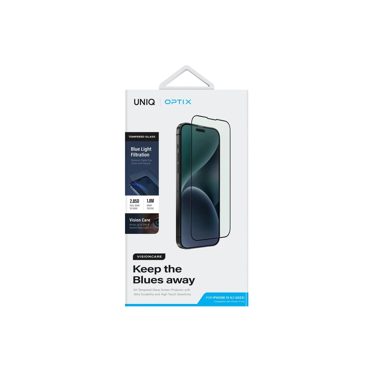 Uniq Apple iPhone 15 Pro Max Optix Vision Care Cam Ekran Koruyucu - Siyah