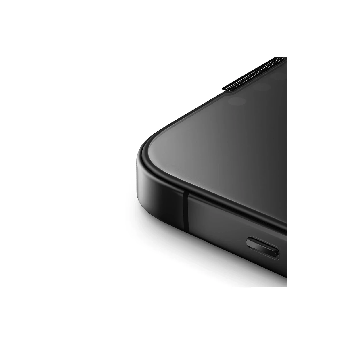 Uniq Apple iPhone 15 Pro Optix Anti Reflective Cam Ekran Koruyucu - Siyah