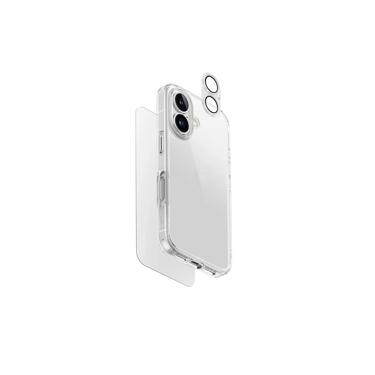 Uniq Apple iPhone 16 Clearvue 3in1 Set Kapak - Şeffaf