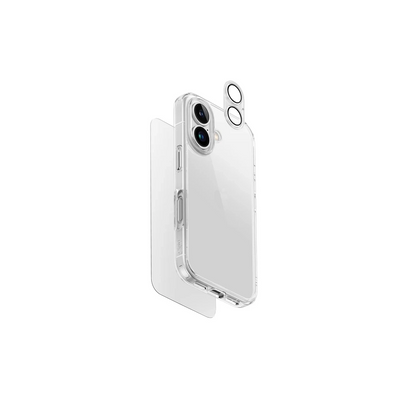 Uniq Apple iPhone 16 Clearvue 3in1 Set Kapak - Şeffaf