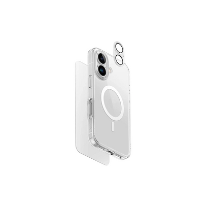 Uniq Apple iPhone 16 Clearvue Magsafe 3in1 Set Kapak - Şeffaf