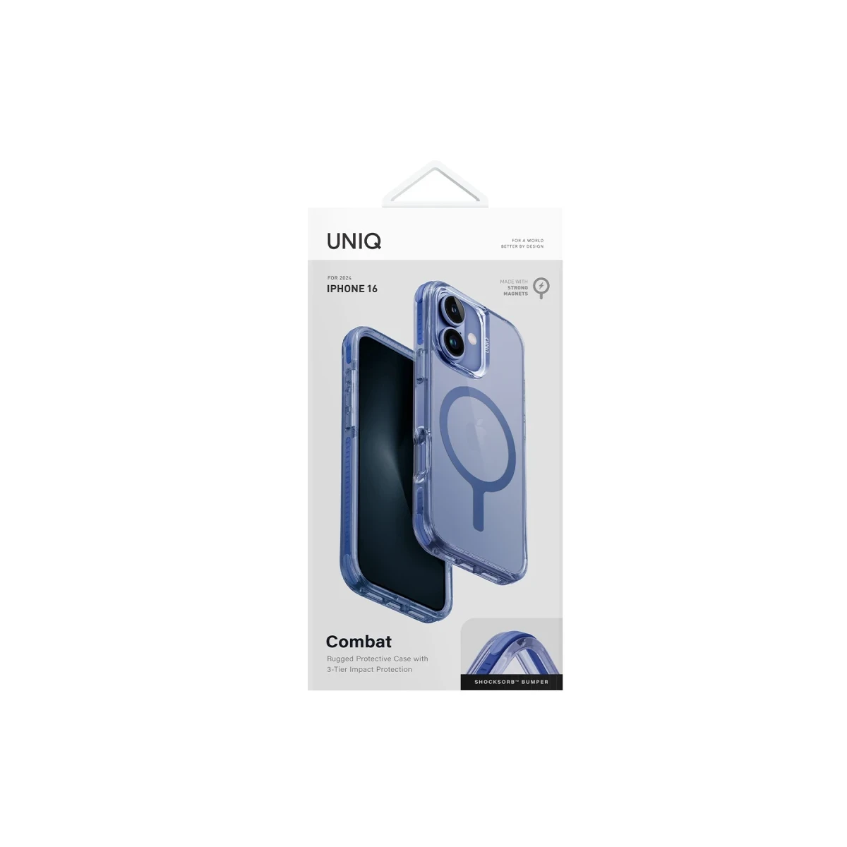 Uniq Apple iPhone 16 Combat Magsafe Kapak - Mavi