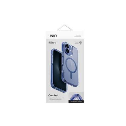 Uniq Apple iPhone 16 Combat Magsafe Kapak - Mavi