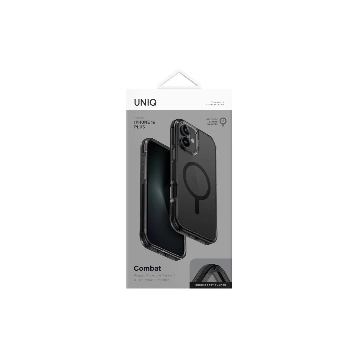 Uniq Apple iPhone 16 Combat Magsafe Kapak - Siyah
