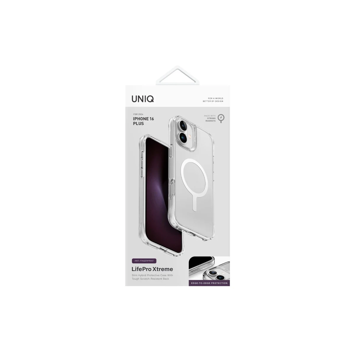 Uniq Apple iPhone 16 LifePro Xtreme Magsafe Kapak - Şeffaf