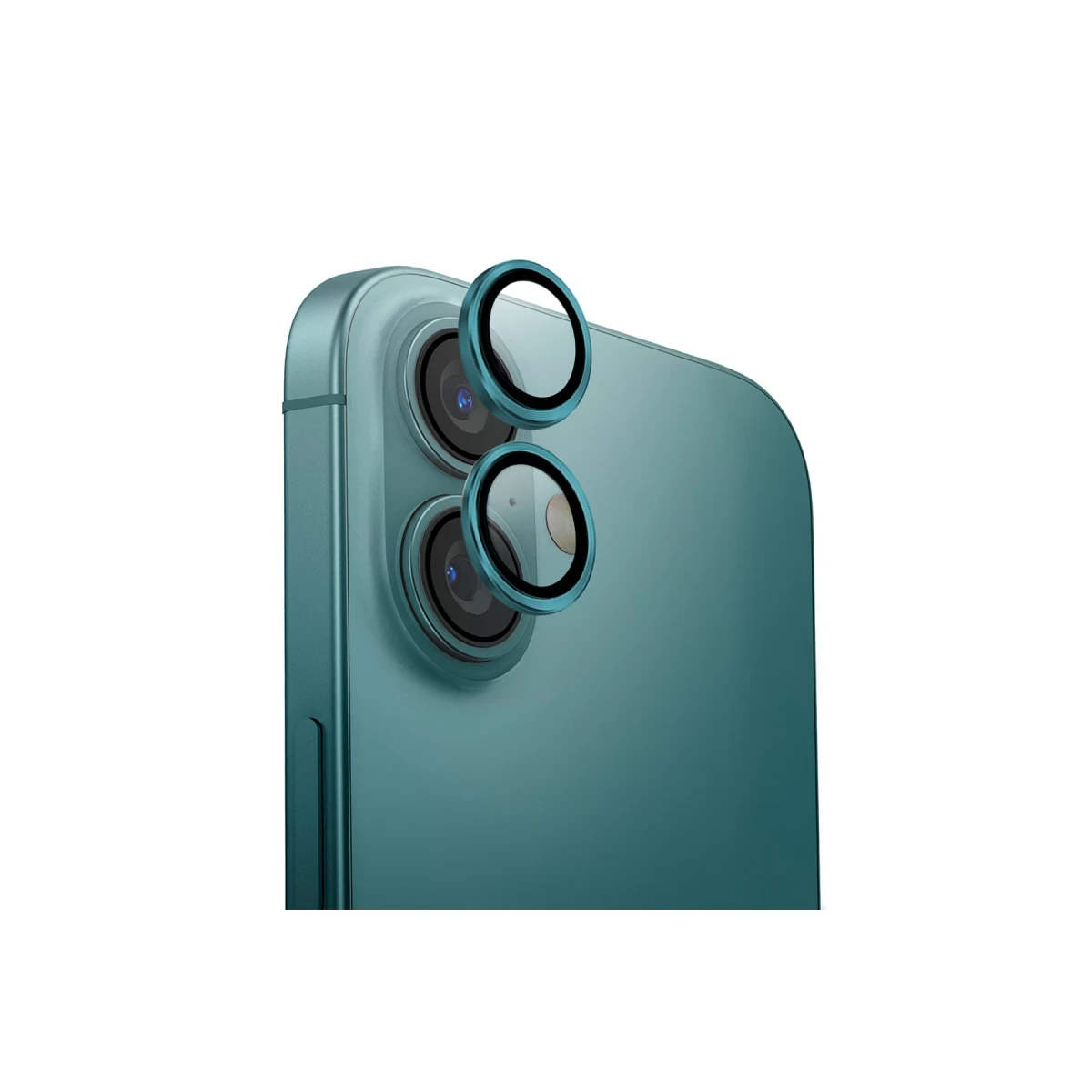 Uniq Apple iPhone 16 Optix Alüminyum Kamera Lens Koruyucu - Yeşil