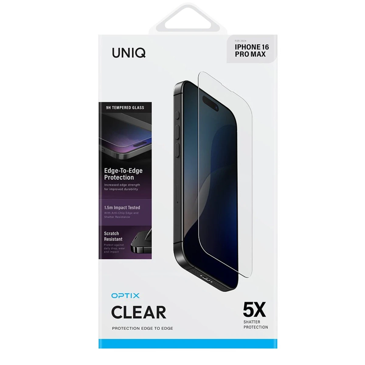 Uniq Apple iPhone 16 Optix Clear Cam Ekran Koruyucu - Şeffaf