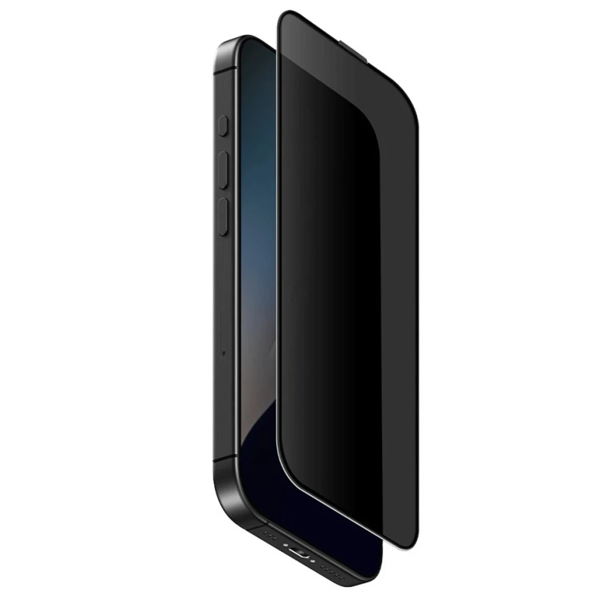 Uniq Apple iPhone 16 Optix Hayalet Cam Ekran Koruyucu - Siyah