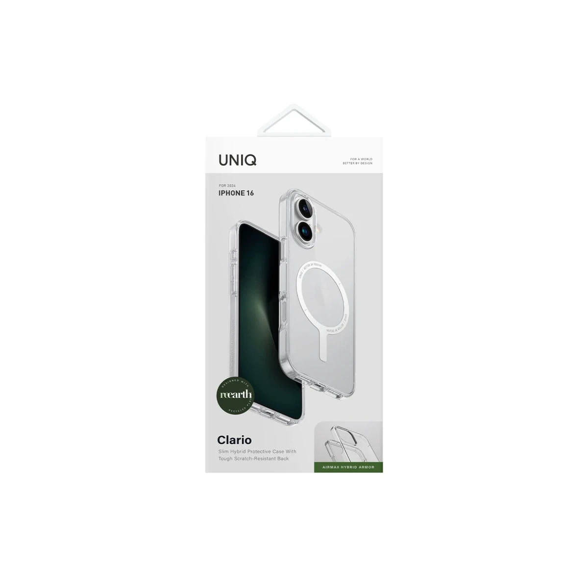 Uniq Apple iPhone 16 Plus Clario Magsafe Kapak - Şeffaf