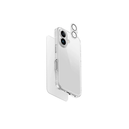 Uniq Apple iPhone 16 Plus Clearvue 3in1 Set Kapak - Şeffaf
