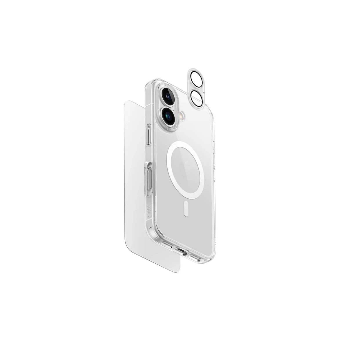 Uniq Apple iPhone 16 Plus Clearvue Magsafe 3in1 Set Kapak - Şeffaf