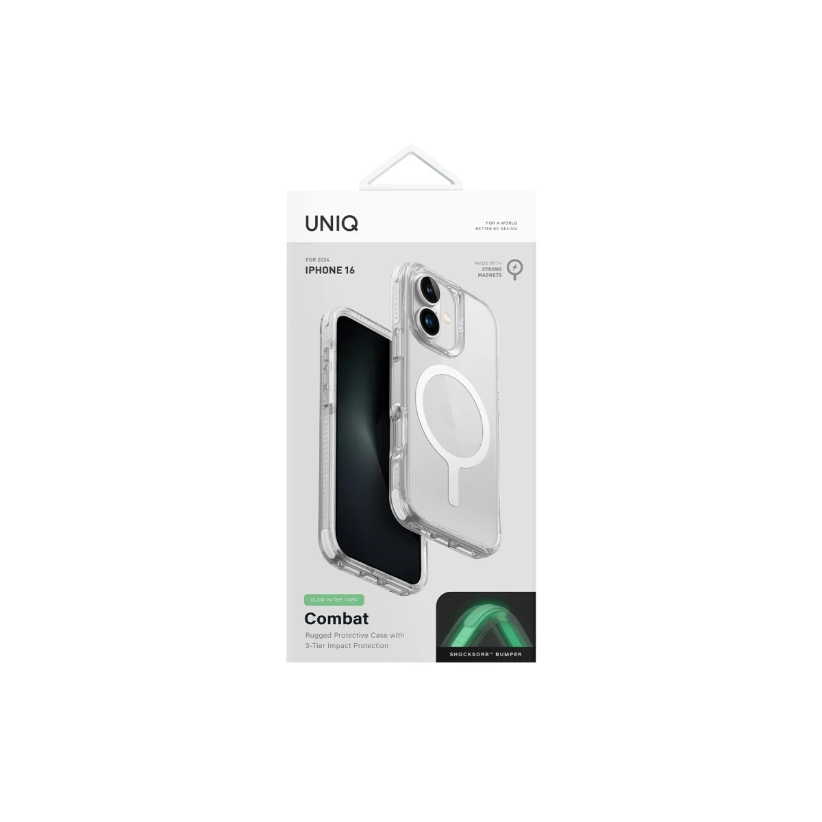 Uniq Apple iPhone 16 Plus Combat Magsafe Kapak - Beyaz