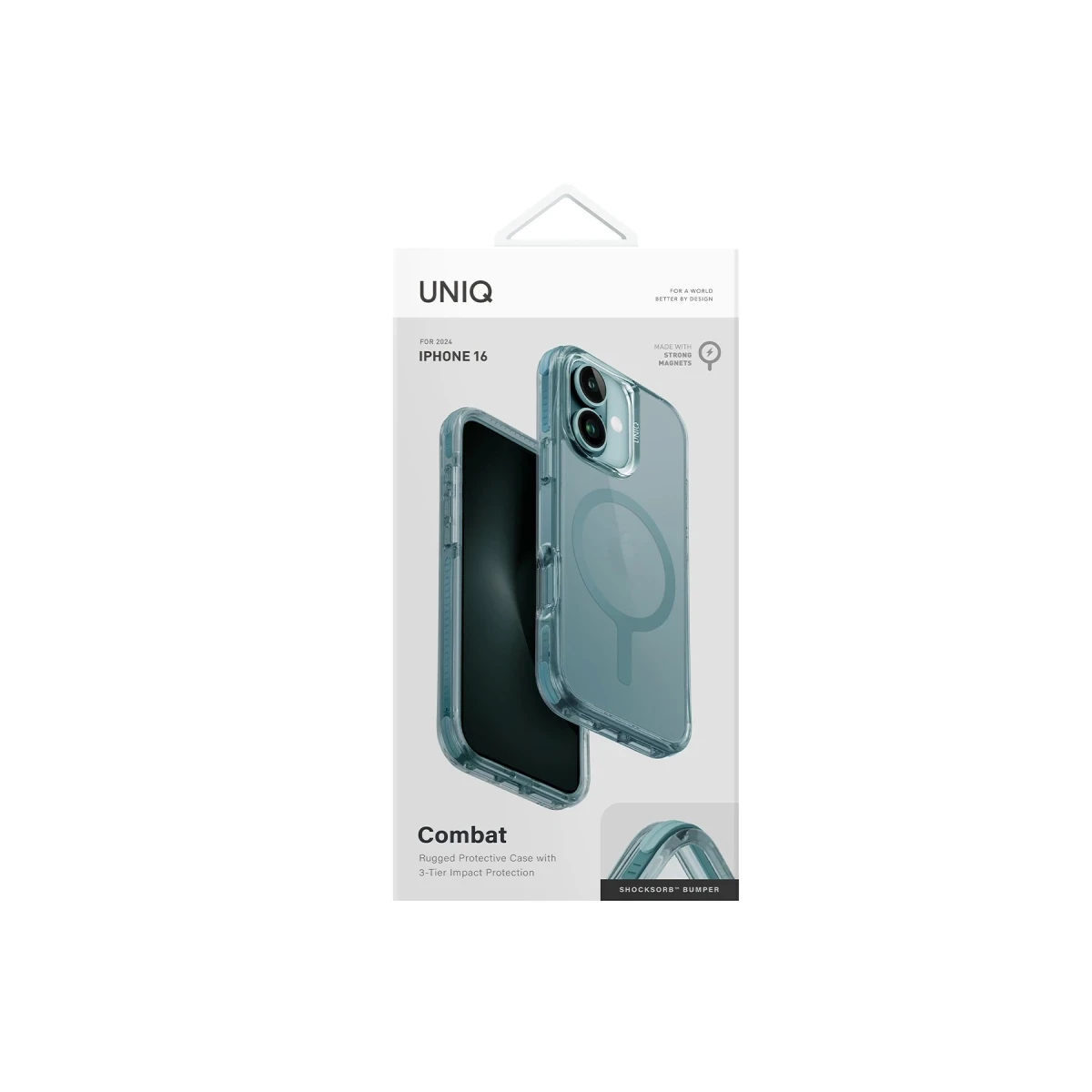 Uniq Apple iPhone 16 Plus Combat Magsafe Kapak - Yeşil
