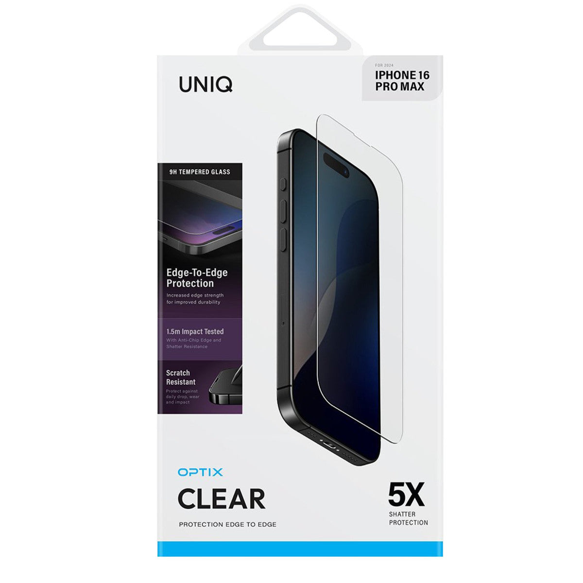 Uniq Apple iPhone 16 Plus Optix Clear Cam Ekran Koruyucu