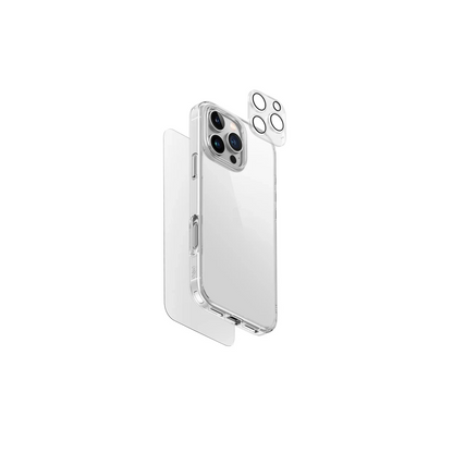 Uniq Apple iPhone 16 Pro Clearvue 3in1 Set Kapak - Şeffaf