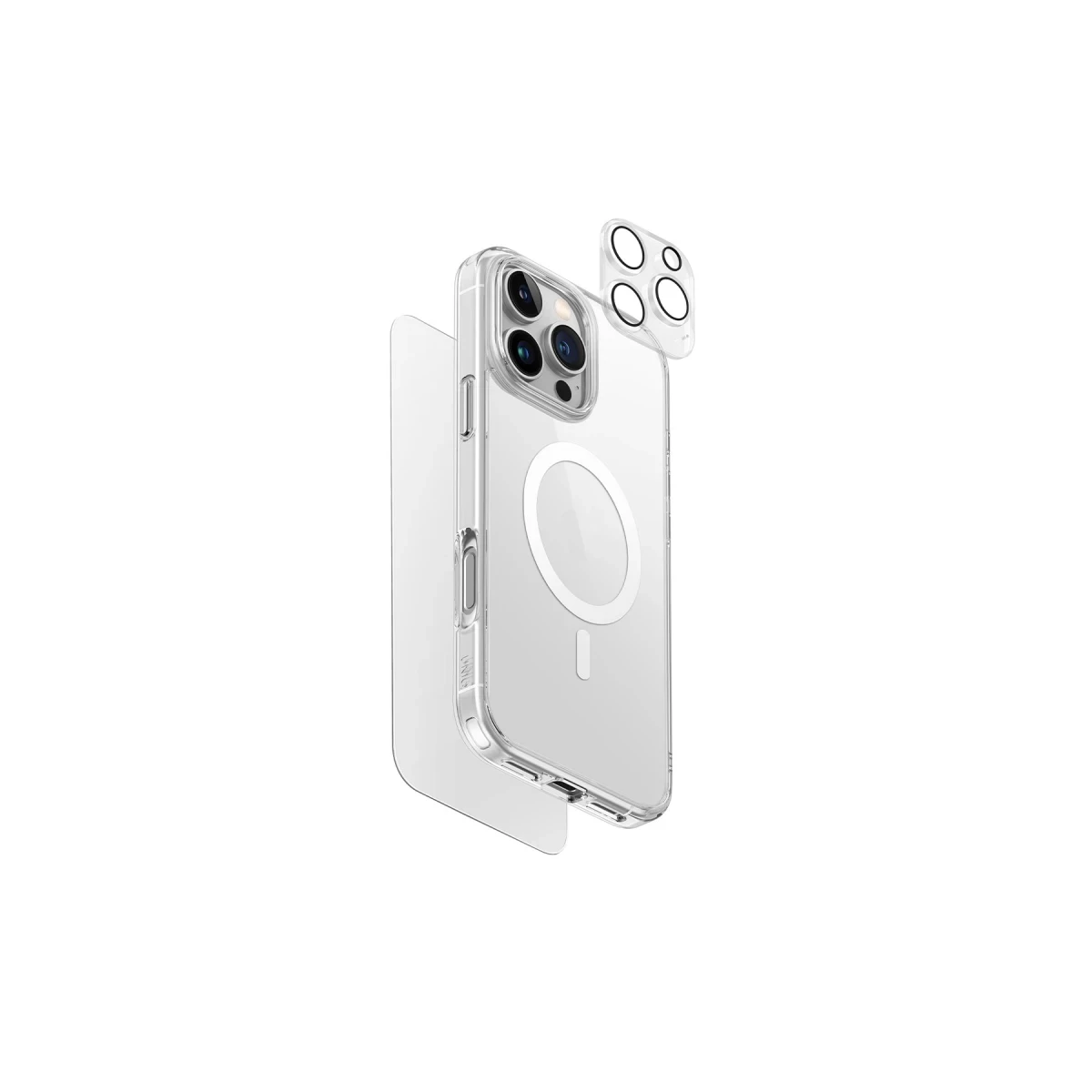 Uniq Apple iPhone 16 Pro Clearvue Magsafe 3in1 Set Kapak - Şeffaf