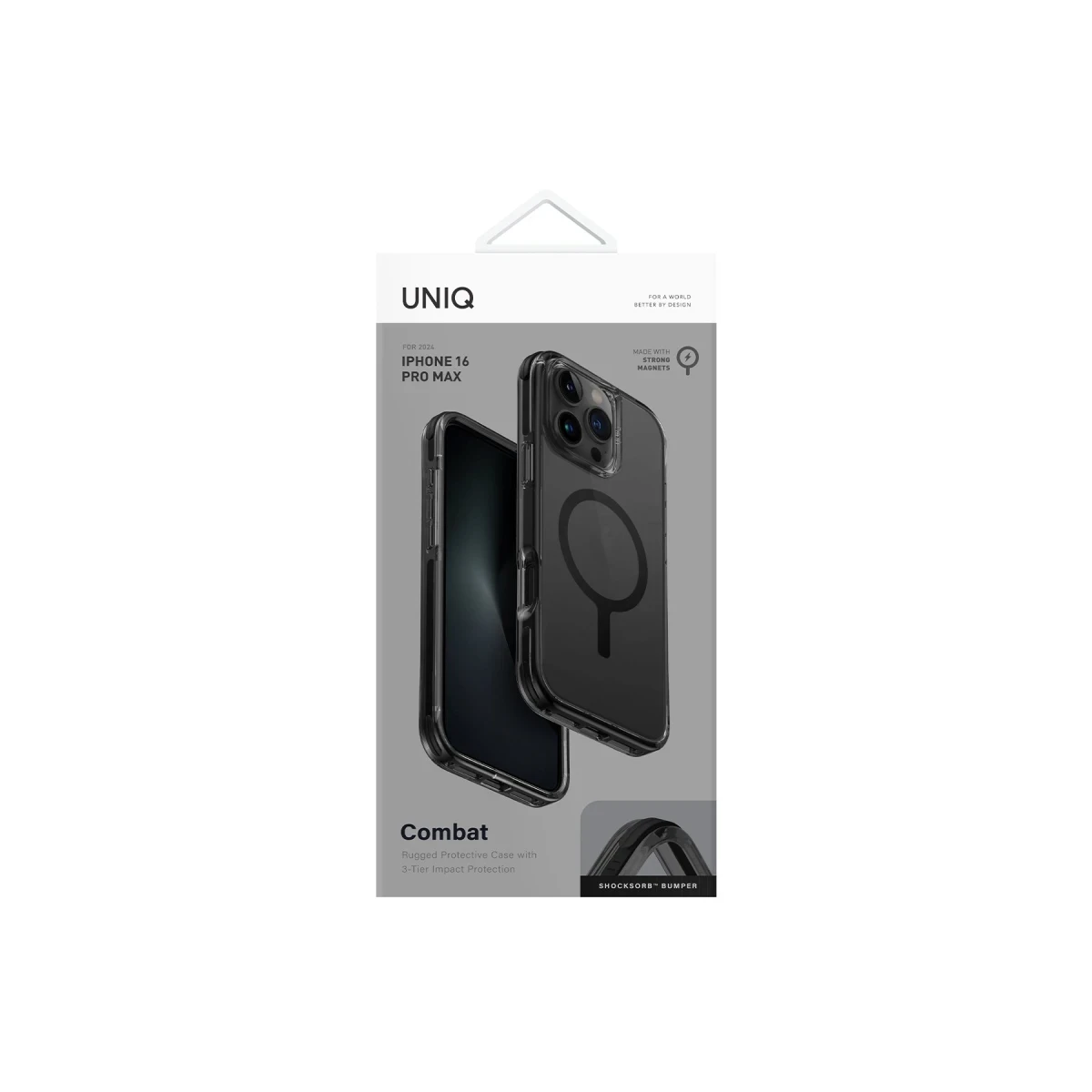 Uniq Apple iPhone 16 Pro Combat Magsafe Kapak - Siyah