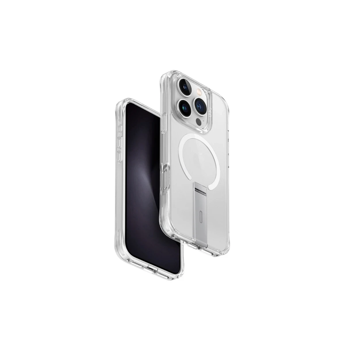 Uniq Apple iPhone 16 Pro Eleva Standlı Magsafe Kapak - Şeffaf