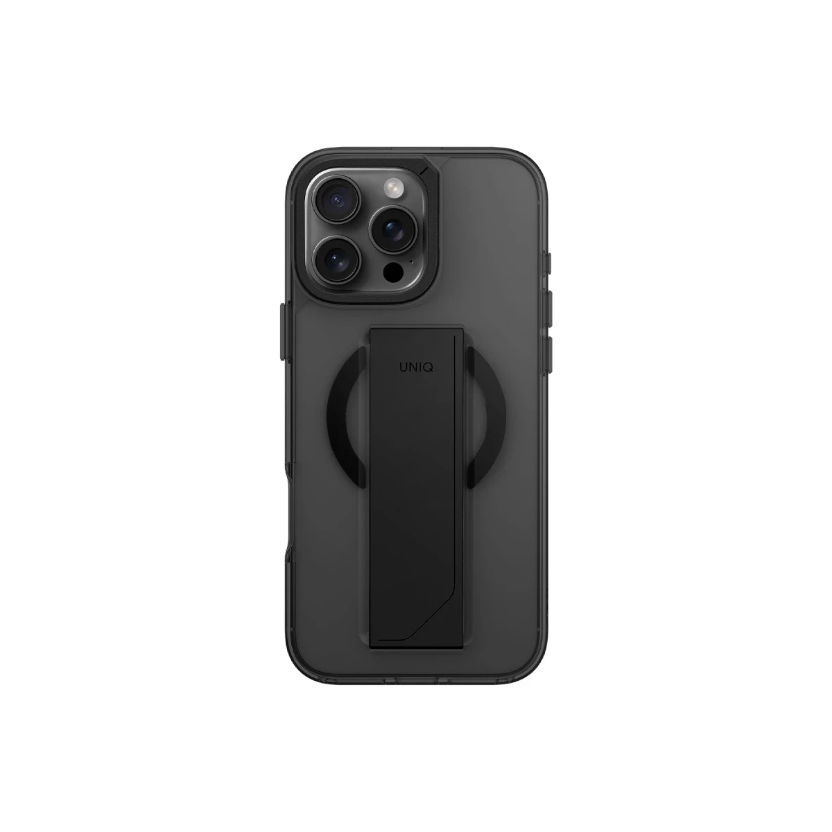 Uniq Apple iPhone 16 Pro Heldro Max Magsafe Standlı Kapak - Siyah