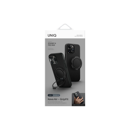 Uniq Apple iPhone 16 Pro Keva Air Magsafe Gripfit Premium Kılıf - Siyah