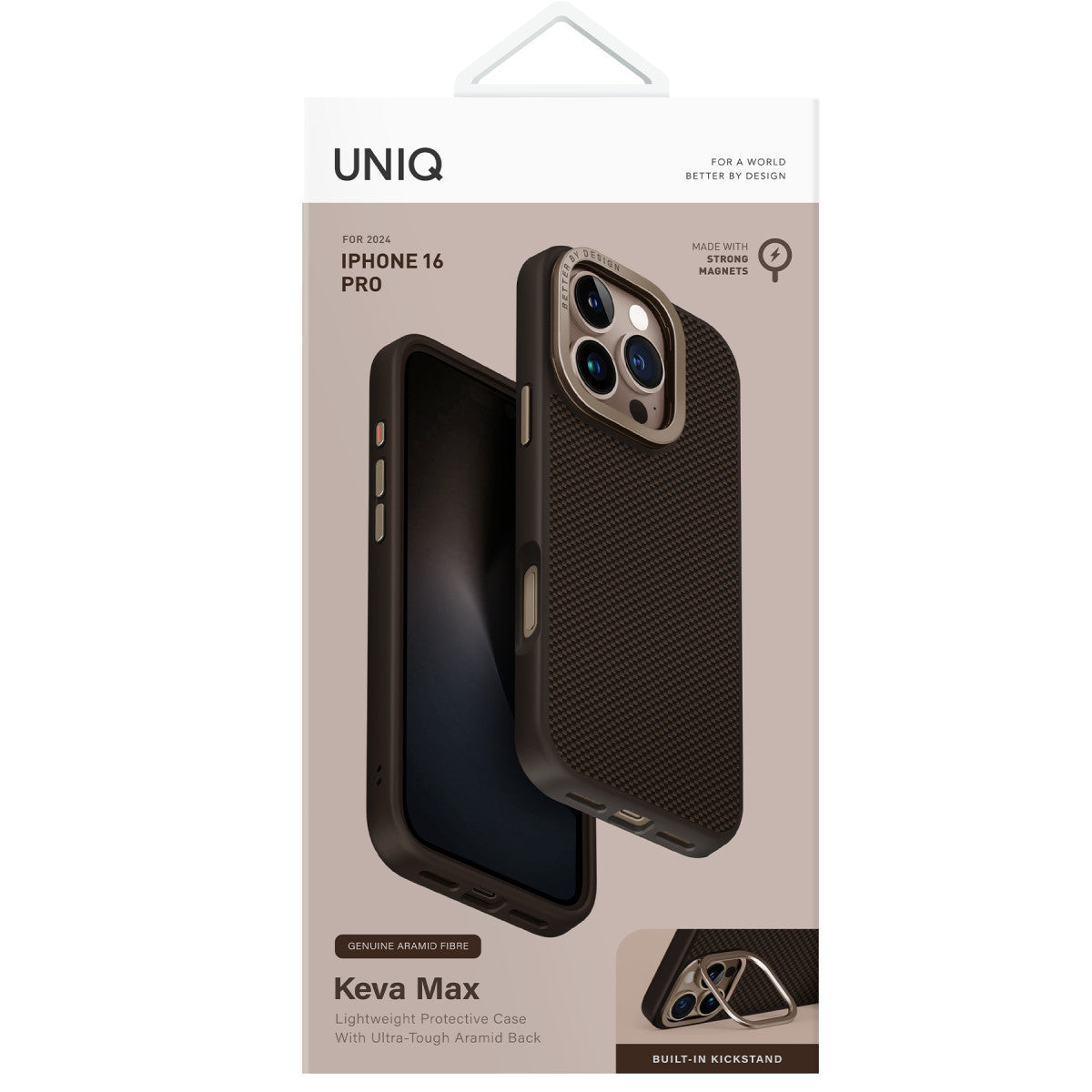 Uniq Apple iPhone 16 Pro Keva Max Karbon Magsafe Kapak