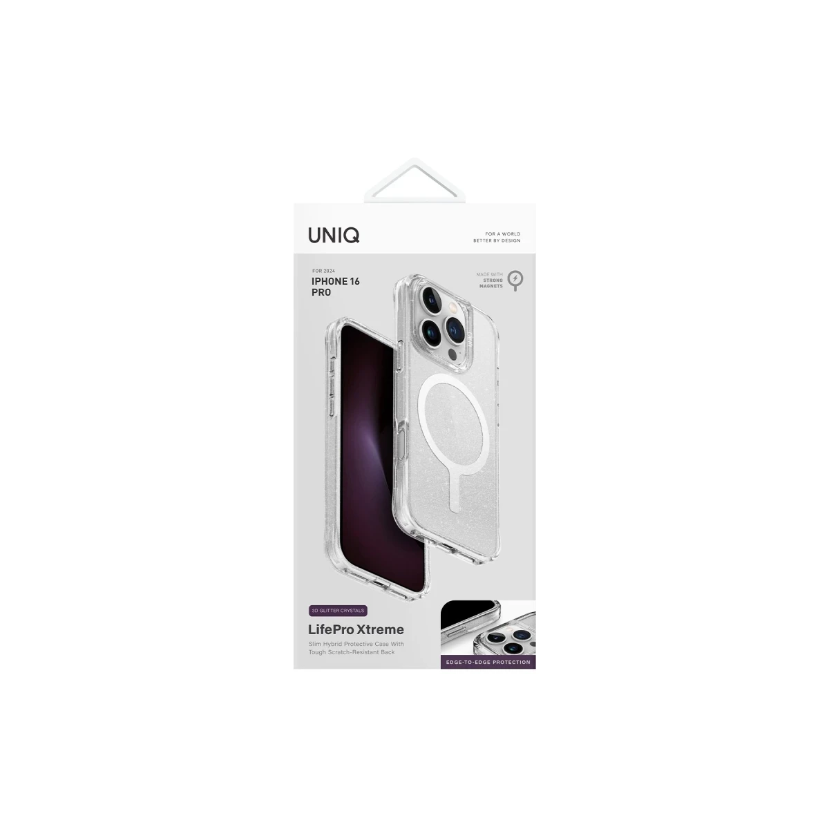Uniq Apple iPhone 16 Pro LifePro Xtreme Magsafe Kapak - Simli
