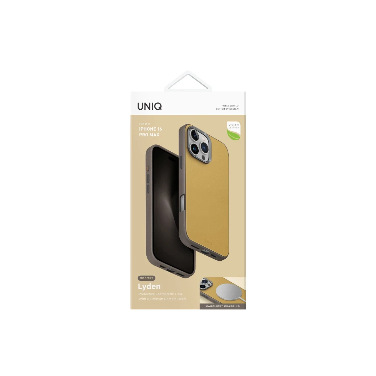 Uniq Apple iPhone 16 Pro Lyden DS Magsafe Kapak - Sarı