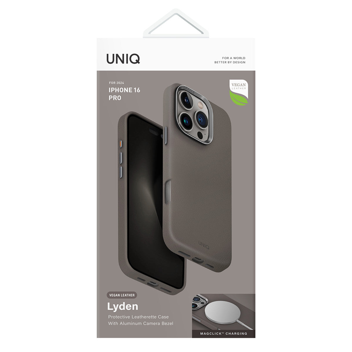 Uniq Apple iPhone 16 Pro Lyden Magsafe Deri Kapak