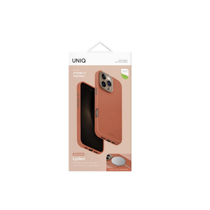 Uniq Apple iPhone 16 Pro Lyden Magsafe Deri Kapak - Turuncu