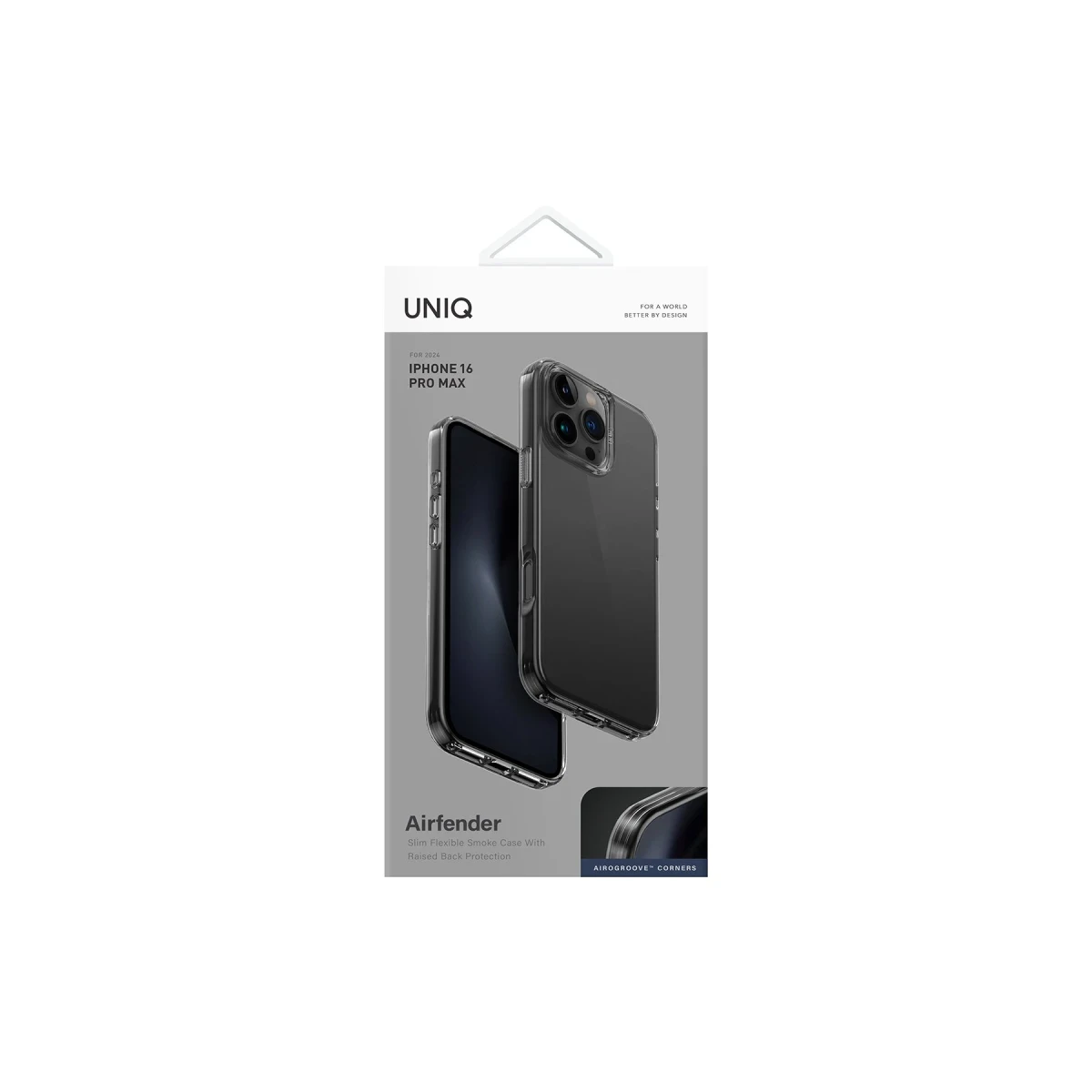 Uniq Apple iPhone 16 Pro Max Air Fender Kapak - Füme