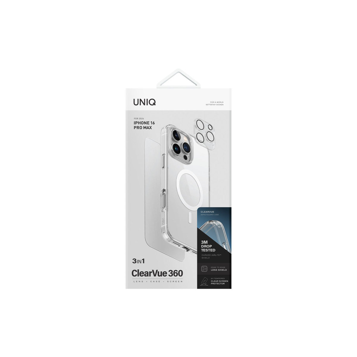 Uniq Apple iPhone 16 Pro Max Clearvue Magsafe 3in1 Set Kapak