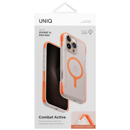 Uniq Apple iPhone 16 Pro Max Combat Active Magsafe Kapak - Turuncu