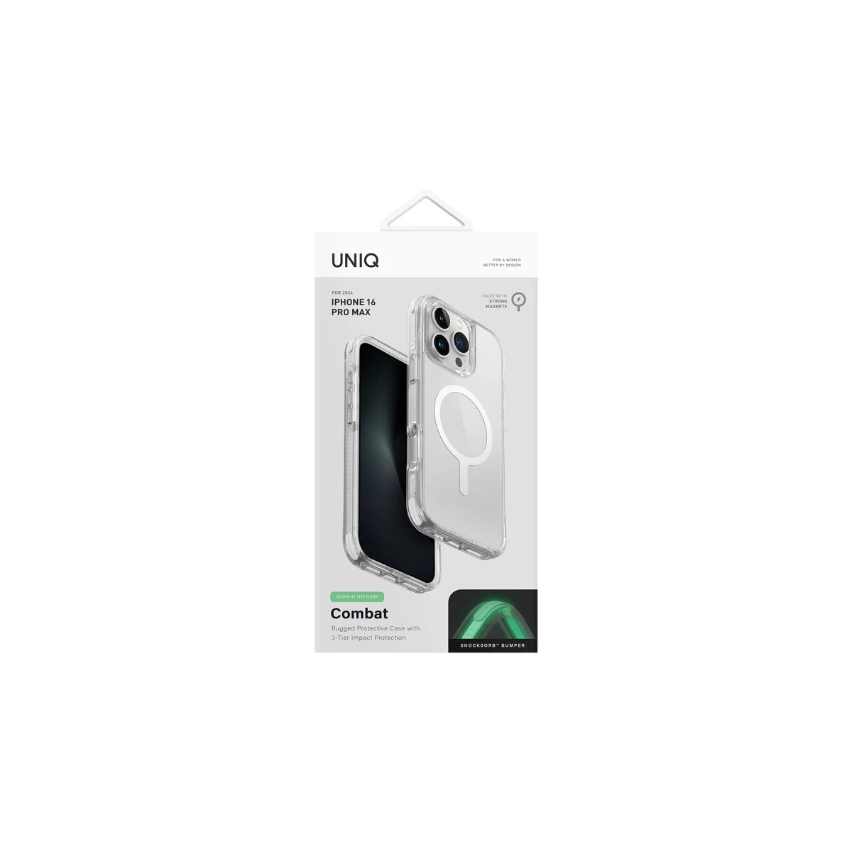 Uniq Apple iPhone 16 Pro Max Combat Magsafe Kapak - Beyaz