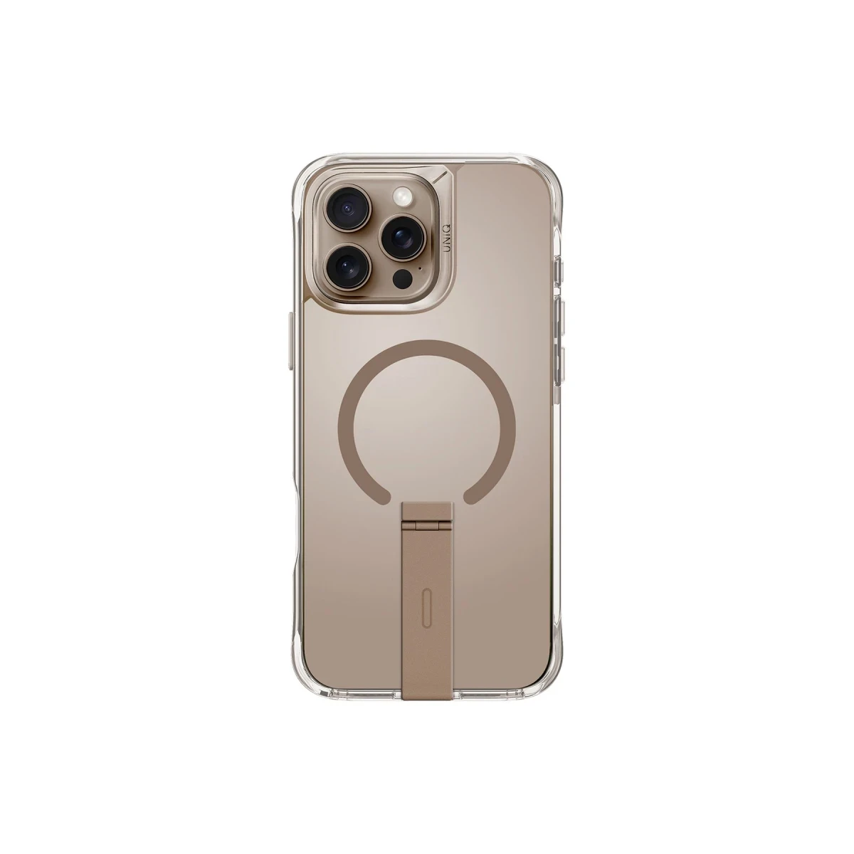 Uniq Apple iPhone 16 Pro Max Eleva Standlı Magsafe Kapak - Gold