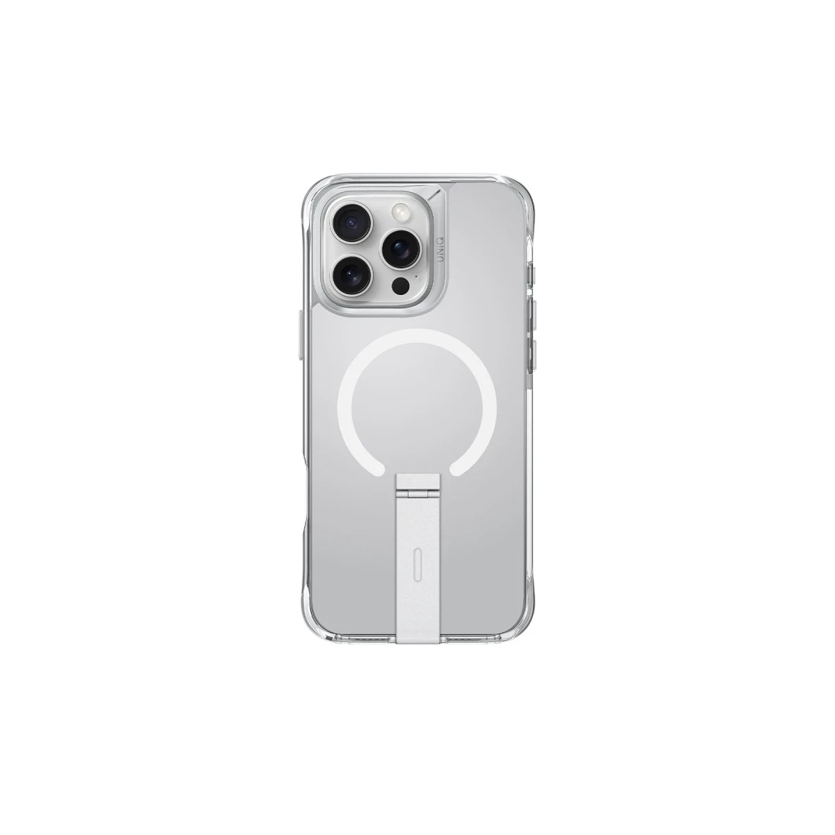 Uniq Apple iPhone 16 Pro Max Eleva Standlı Magsafe Kapak - Şeffaf
