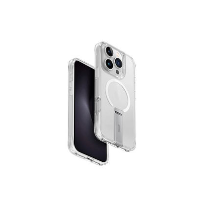 Uniq Apple iPhone 16 Pro Max Eleva Standlı Magsafe Kapak - Şeffaf