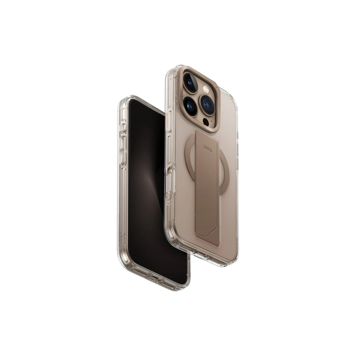 Uniq Apple iPhone 16 Pro Max Heldro Max Magsafe Standlı Kapak - Gold