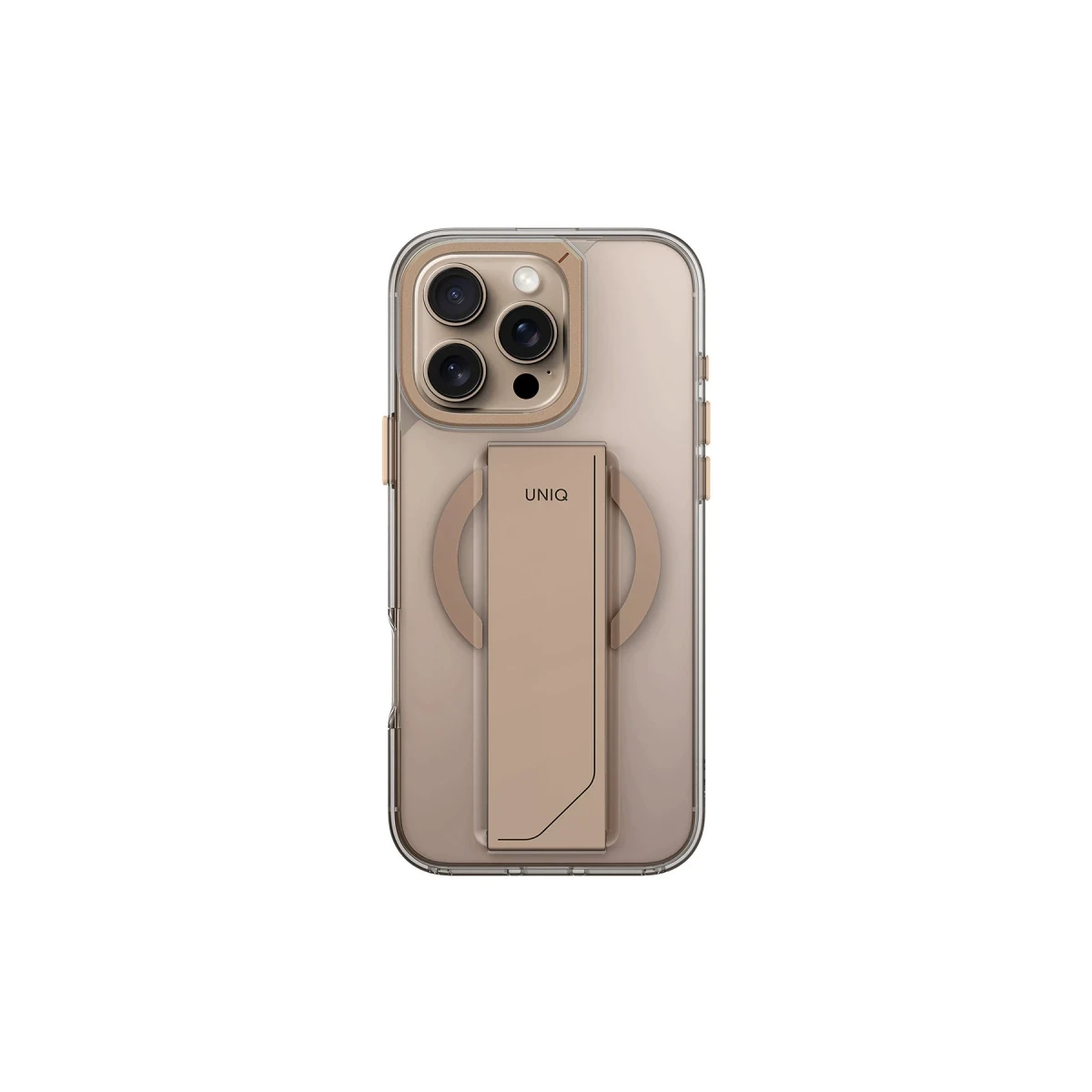 Uniq Apple iPhone 16 Pro Max Heldro Max Magsafe Standlı Kapak - Gold
