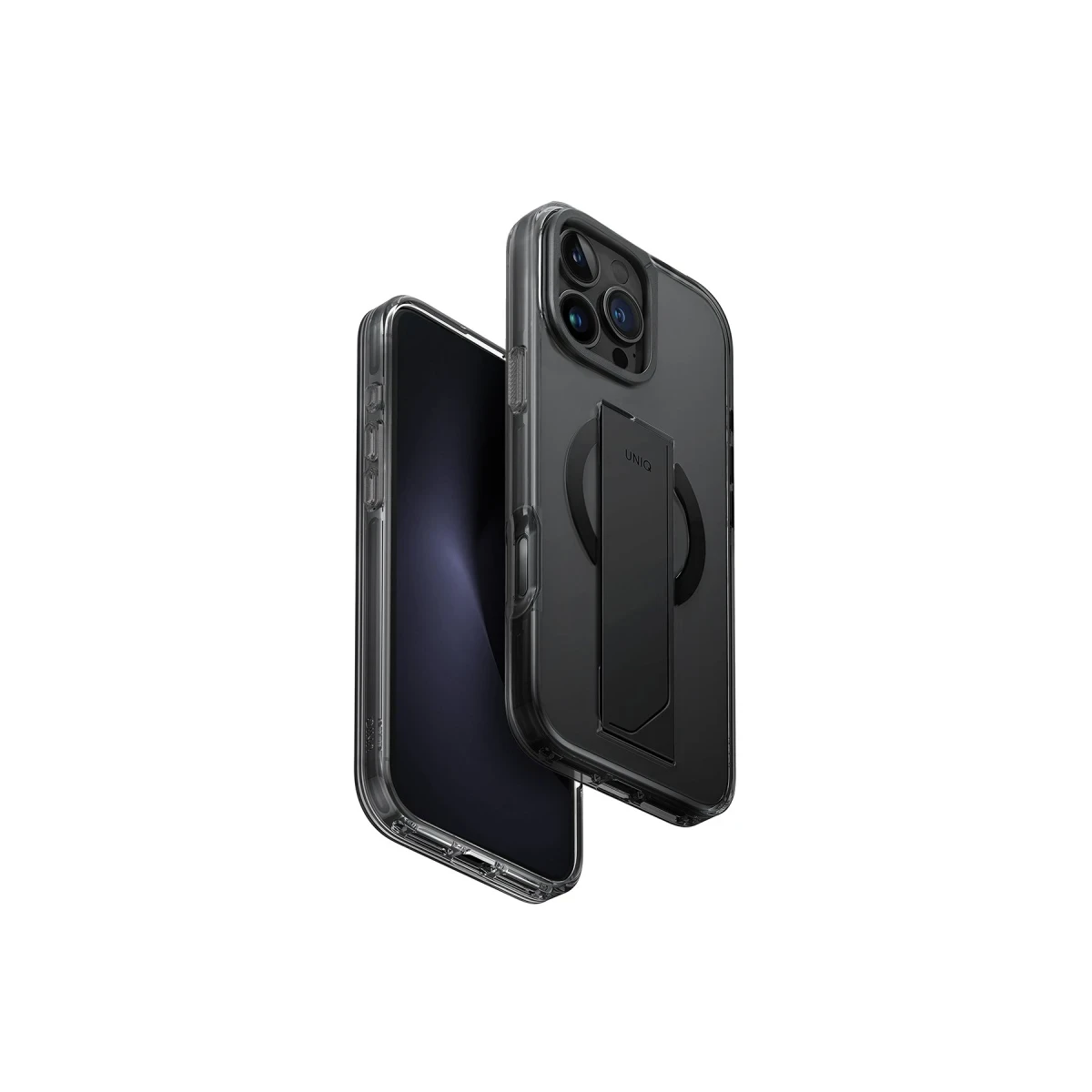Uniq Apple iPhone 16 Pro Max Heldro Max Magsafe Standlı Kapak - Siyah