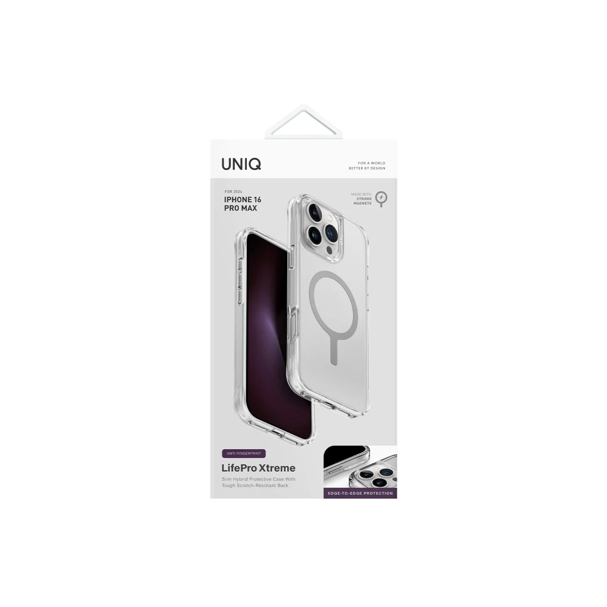 Uniq Apple iPhone 16 Pro Max LifePro Xtreme Magsafe Kapak - Şeffaf