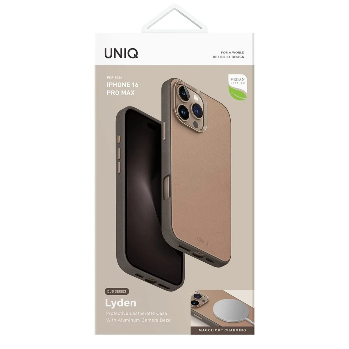 Uniq Apple iPhone 16 Pro Max Lyden DS Magsafe Kapak - Gri