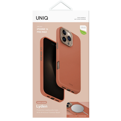 Uniq Apple iPhone 16 Pro Max Lyden Magsafe Deri Kapak - Karamel