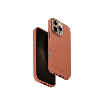 Uniq Apple iPhone 16 Pro Max Lyden Magsafe Deri Kapak - Turuncu