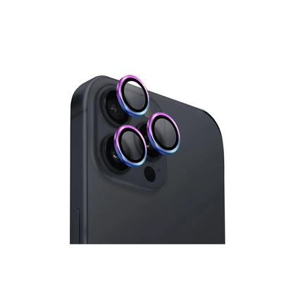 Uniq Apple iPhone 16 Pro Max Optix Alüminyum Kamera Lens Koruyucu - Gökkuşağı