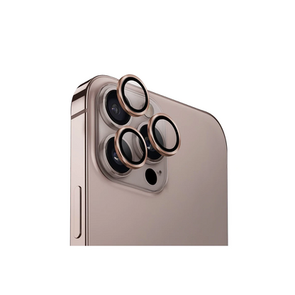 Uniq Apple iPhone 16 Pro Max Optix Alüminyum Kamera Lens Koruyucu - Gold