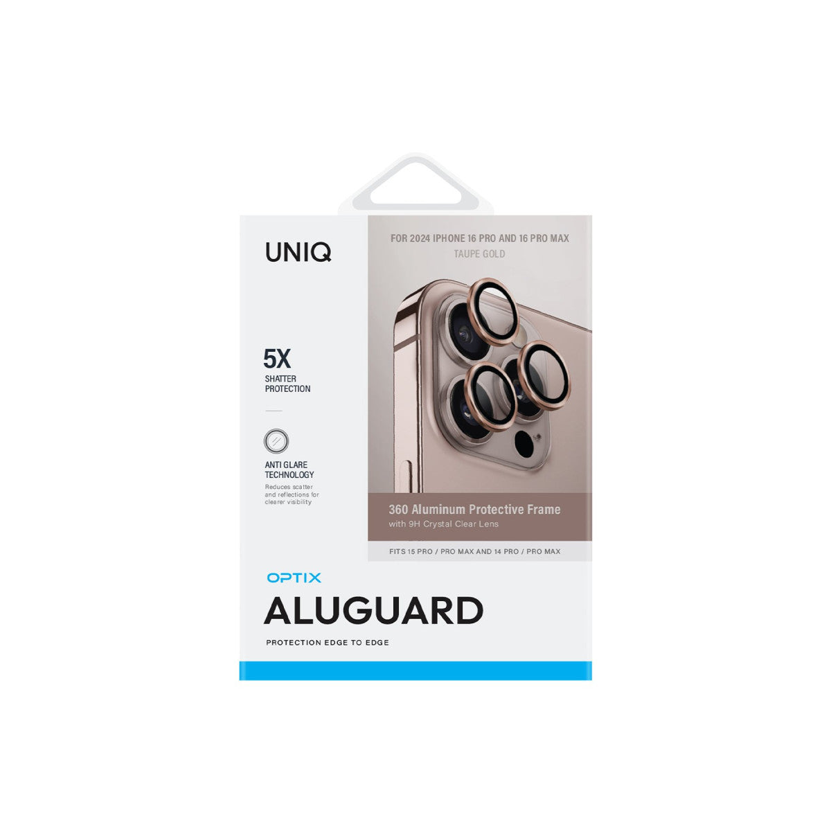 Uniq Apple iPhone 16 Pro Max Optix Alüminyum Kamera Lens Koruyucu