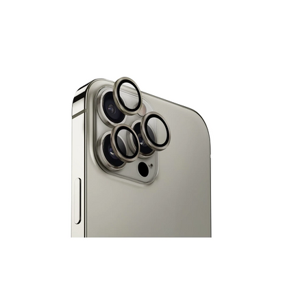 Uniq Apple iPhone 16 Pro Max Optix Alüminyum Kamera Lens Koruyucu - Gri