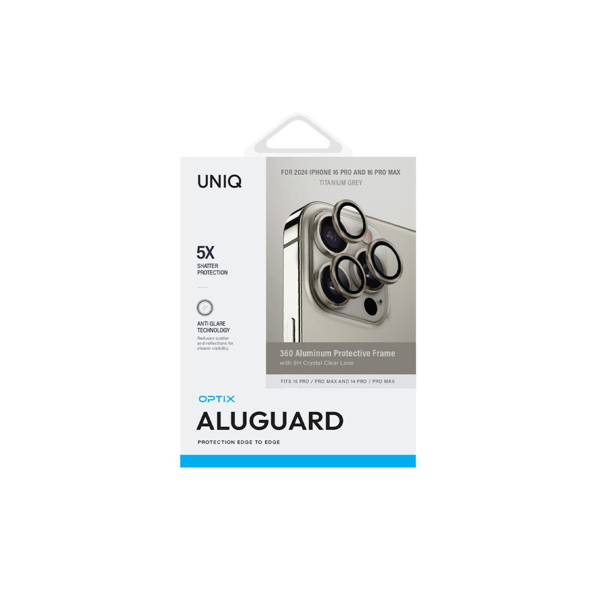 Uniq Apple iPhone 16 Pro Max Optix Alüminyum Kamera Lens Koruyucu