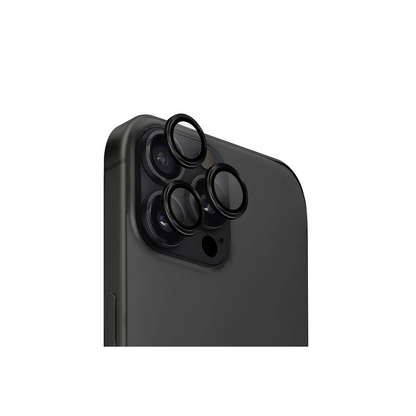 Uniq Apple iPhone 16 Pro Max Optix Alüminyum Kamera Lens Koruyucu - Siyah